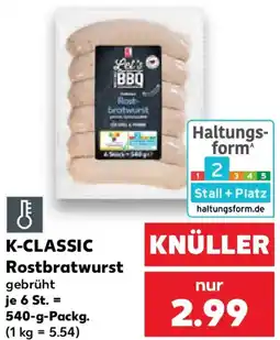 Kaufland K-CLASSIC Rostbratwurst Angebot