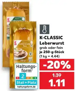 Kaufland K-CLASSIC Leberwurst Angebot