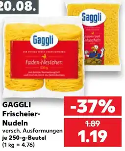Kaufland GAGGLI Frischeier Nudeln Angebot