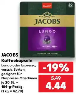 Kaufland JACOBS Kaffeekapseln Angebot