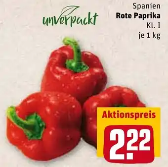 REWE Rote Paprika 1kg Angebot