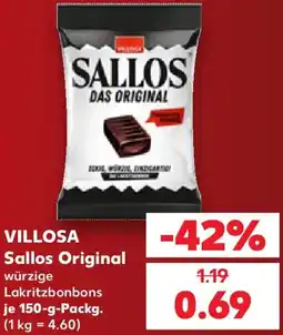 Kaufland VILLOSA Sallos Original Angebot