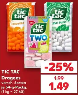 Kaufland TIC TAC Dragees Angebot