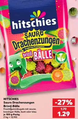 Kaufland HITSCHIES Saure Drachenzungen Brizzl-Bälle Angebot