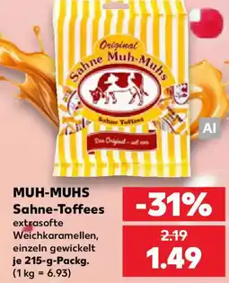 Kaufland MUH-MUHS Sahne-Toffees Angebot