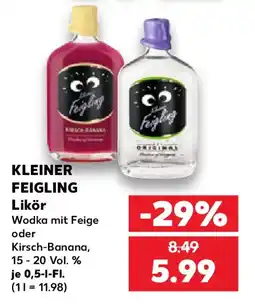 Kaufland KLEINER FEIGLING Likör Angebot