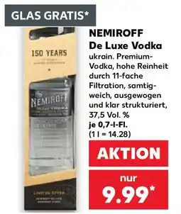 Kaufland NEMIROFF De Luxe Vodka Angebot
