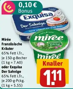 REWE Mirée Französische Kräuter oder Exquisa Der Sahnige Angebot