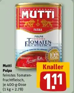 REWE Mutti Polpa Angebot