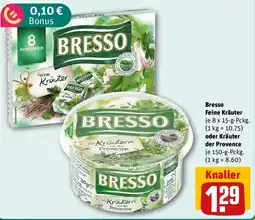 REWE Bresso Feine Kräuter oder Kräuter der Provence Angebot