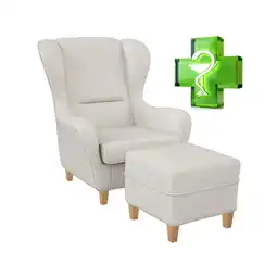 Netto Marken-Discount Desinfektionsmittelbeständiger Ohrensessel für Objektbereich Kunstleder Angebot