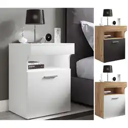Netto Marken-Discount VCM Nachtschrank Beistelltisch mit Drehtür Nachttisch Maße ca. H. 61 x B. 45 x T. 39 cm - Slepal M Angebot