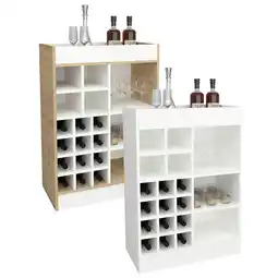 Netto Marken-Discount VCM Weinschrank Maße ca. H. 100 x B. 70 x T. 38 cm Küchenregal Regal Weinregal - Esilo Angebot