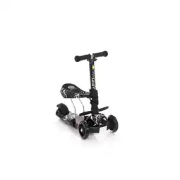 Netto Marken-Discount Lorelli Kinderroller Laufrad 2 in 1 Smart PU Räder leuchten klappbar verstellbar schwarz/grau Angebot