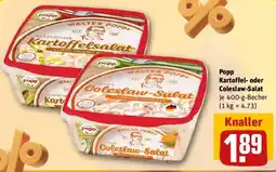 REWE Popp Kartoffel- oder Coleslaw-Salat Angebot