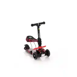 Netto Marken-Discount Lorelli Kinderroller Laufrad 2 in 1 Smart PU Räder leuchten klappbar verstellbar rot-schwarz Angebot