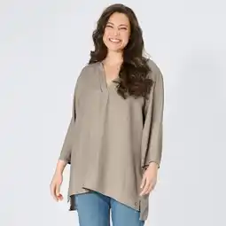 NKD Damen-Bluse aus Viskose und Leinen, große Größen Angebot
