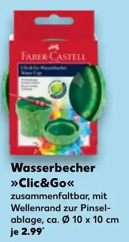 Kaufland Faber-Castell Clic&Go Wasserbecher Angebot