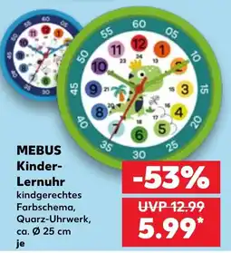 Kaufland MEBUS Kinder-Lernuhr Angebot