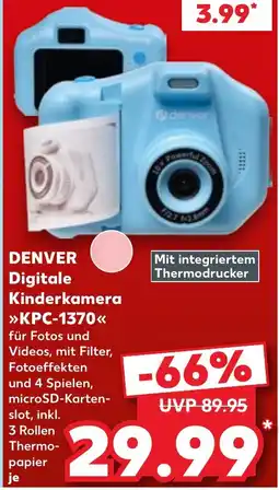 Kaufland DENVER Digitale Kinderkamera KPC-1370 Angebot