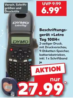 Kaufland DYMO Beschriftungsgerät Letra Tag 100H Angebot