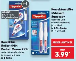 Kaufland Tipp-Ex Korrekturstifte Shake'n Squeeze Angebot