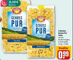 REWE 3 Glocken Genuss Pur Pasta Angebot