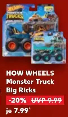 Kaufland HOW WHEELS Monster Truck Big Ricks Angebot