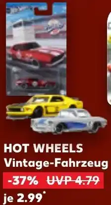 Kaufland HOT WHEELS Vintage-Fahrzeug Angebot