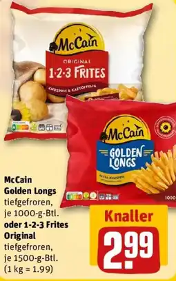 REWE McCain Golden Longs oder 1-2-3 Frites Original Angebot