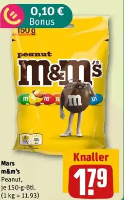 REWE Mars m&m's Peanut Angebot