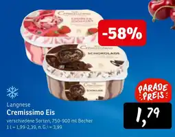 KONSUM Langnese Cremissimo Eis Angebot
