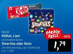 KONSUM Nestlé KitKat, Lion Smarties oder Nuts Angebot