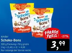 KONSUM kinder Schoko-Bons Angebot