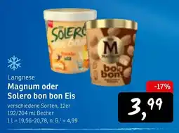 KONSUM Magnum oder Solero bon bon Eis Angebot