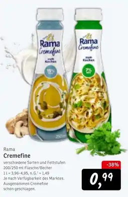 KONSUM Rama Cremefine Angebot