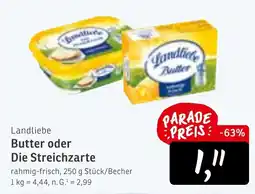 KONSUM Landliebe Butter oder Die Streichzarte Angebot