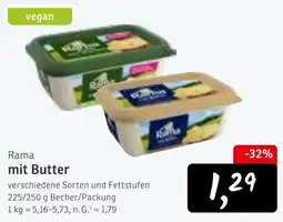 KONSUM Rama mit Butter Angebot