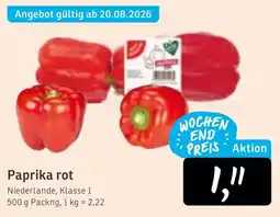 KONSUM Paprika rot Angebot
