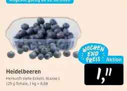 KONSUM Heidelbeeren Angebot