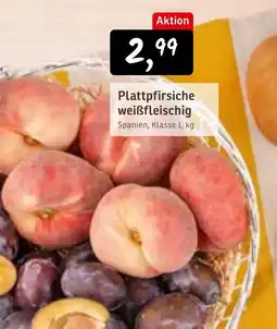 KONSUM Plattpfirsiche weißfleischig Angebot