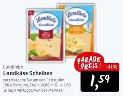 KONSUM Landliebe Landkäse Scheiben Angebot