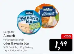 KONSUM Bergader Almzeit oder Bavaria blu Angebot