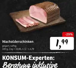 KONSUM Wacholderschinken Angebot