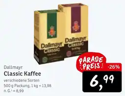KONSUM Dallmayr Classic Kaffee Angebot
