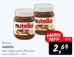 KONSUM Ferrero nutella Angebot