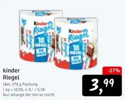 KONSUM kinder Riegel Angebot