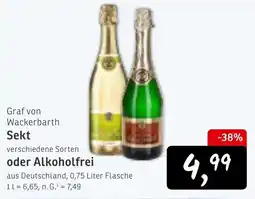 KONSUM Graf von Wackerbarth Sekt Angebot