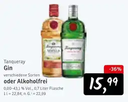 KONSUM Tanqueray Gin Angebot