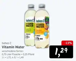 KONSUM hohes C Vitamin Water Angebot